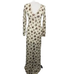 For Sienna floral lace long maxi dress